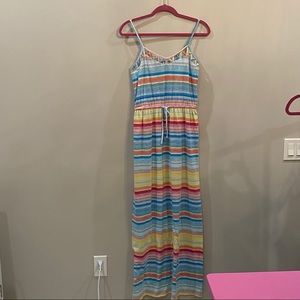 Rip Curl Striped Maxi Dress XL